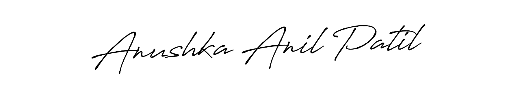 Make a short Anushka Anil Patil signature style. Manage your documents anywhere anytime using Antro_Vectra_Bolder. Create and add eSignatures, submit forms, share and send files easily. Anushka Anil Patil signature style 7 images and pictures png