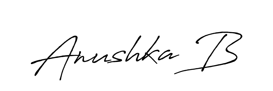How to make Anushka B signature? Antro_Vectra_Bolder is a professional autograph style. Create handwritten signature for Anushka B name. Anushka B signature style 7 images and pictures png