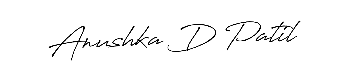 How to Draw Anushka D Patil signature style? Antro_Vectra_Bolder is a latest design signature styles for name Anushka D Patil. Anushka D Patil signature style 7 images and pictures png