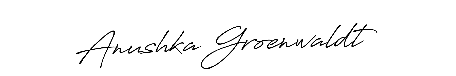 Antro_Vectra_Bolder is a professional signature style that is perfect for those who want to add a touch of class to their signature. It is also a great choice for those who want to make their signature more unique. Get Anushka Groenwaldt name to fancy signature for free. Anushka Groenwaldt signature style 7 images and pictures png