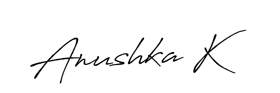 Once you've used our free online signature maker to create your best signature Antro_Vectra_Bolder style, it's time to enjoy all of the benefits that Anushka K name signing documents. Anushka K signature style 7 images and pictures png