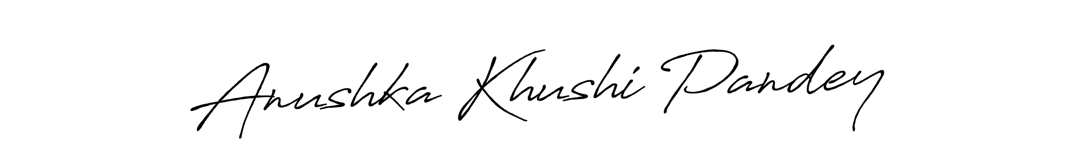 It looks lik you need a new signature style for name Anushka Khushi Pandey. Design unique handwritten (Antro_Vectra_Bolder) signature with our free signature maker in just a few clicks. Anushka Khushi Pandey signature style 7 images and pictures png
