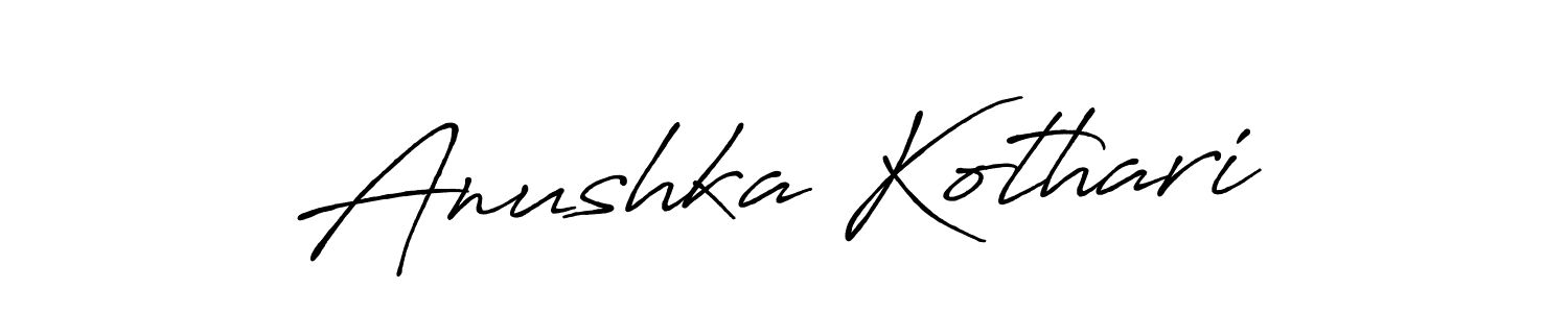 How to make Anushka Kothari signature? Antro_Vectra_Bolder is a professional autograph style. Create handwritten signature for Anushka Kothari name. Anushka Kothari signature style 7 images and pictures png