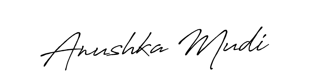 Once you've used our free online signature maker to create your best signature Antro_Vectra_Bolder style, it's time to enjoy all of the benefits that Anushka Mudi name signing documents. Anushka Mudi signature style 7 images and pictures png