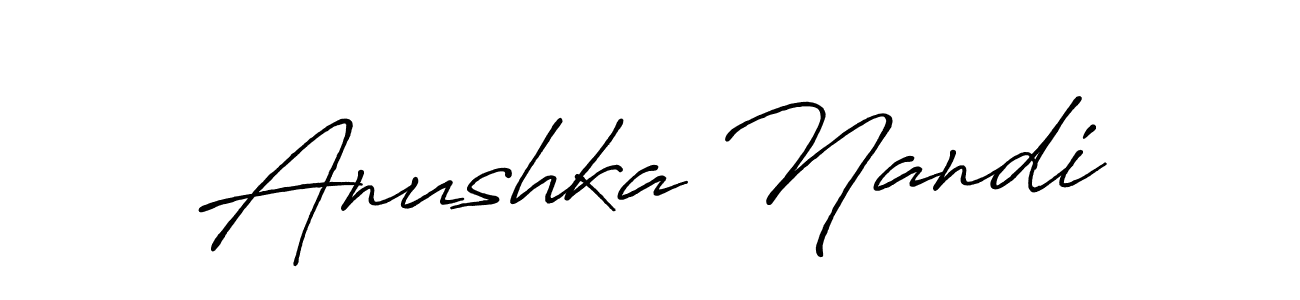 Make a short Anushka Nandi signature style. Manage your documents anywhere anytime using Antro_Vectra_Bolder. Create and add eSignatures, submit forms, share and send files easily. Anushka Nandi signature style 7 images and pictures png