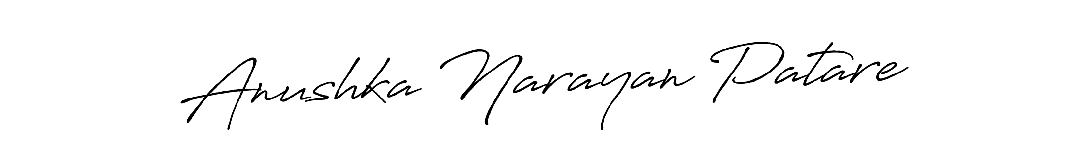 if you are searching for the best signature style for your name Anushka Narayan Patare. so please give up your signature search. here we have designed multiple signature styles  using Antro_Vectra_Bolder. Anushka Narayan Patare signature style 7 images and pictures png