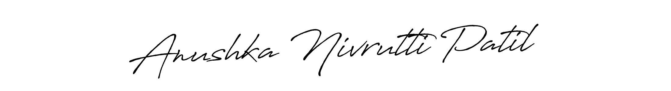 Also You can easily find your signature by using the search form. We will create Anushka Nivrutti Patil name handwritten signature images for you free of cost using Antro_Vectra_Bolder sign style. Anushka Nivrutti Patil signature style 7 images and pictures png