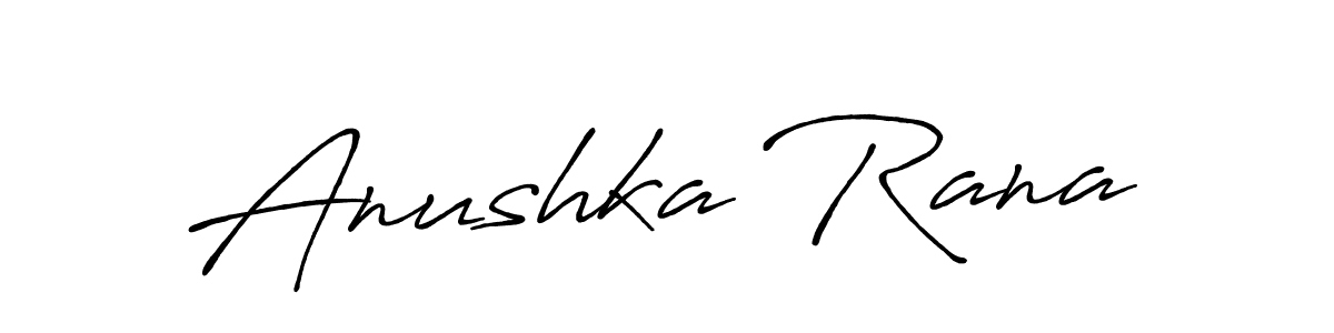 Antro_Vectra_Bolder is a professional signature style that is perfect for those who want to add a touch of class to their signature. It is also a great choice for those who want to make their signature more unique. Get Anushka Rana name to fancy signature for free. Anushka Rana signature style 7 images and pictures png