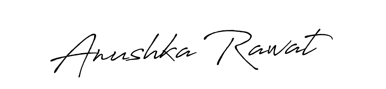 Create a beautiful signature design for name Anushka Rawat. With this signature (Antro_Vectra_Bolder) fonts, you can make a handwritten signature for free. Anushka Rawat signature style 7 images and pictures png