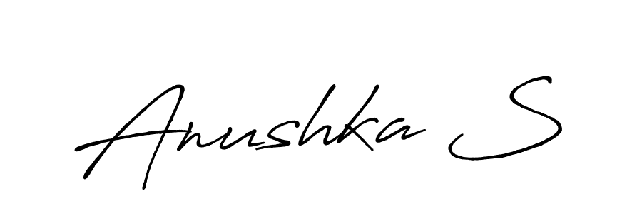 Design your own signature with our free online signature maker. With this signature software, you can create a handwritten (Antro_Vectra_Bolder) signature for name Anushka S. Anushka S signature style 7 images and pictures png