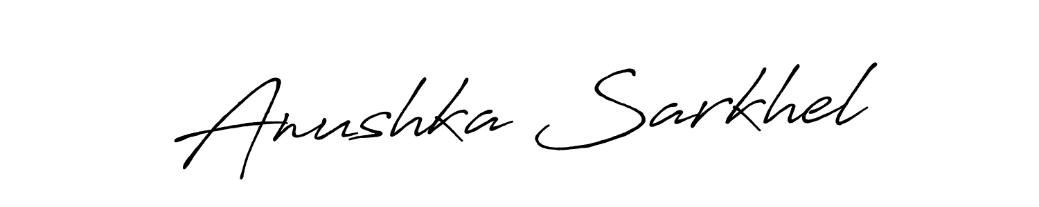 Design your own signature with our free online signature maker. With this signature software, you can create a handwritten (Antro_Vectra_Bolder) signature for name Anushka Sarkhel. Anushka Sarkhel signature style 7 images and pictures png