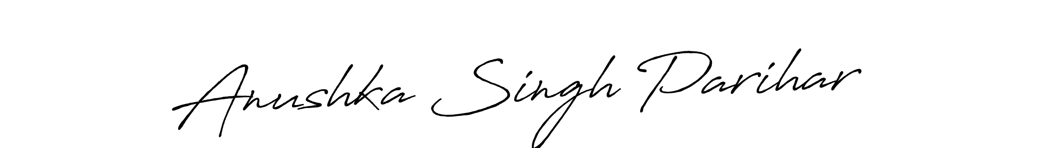 Make a short Anushka Singh Parihar signature style. Manage your documents anywhere anytime using Antro_Vectra_Bolder. Create and add eSignatures, submit forms, share and send files easily. Anushka Singh Parihar signature style 7 images and pictures png