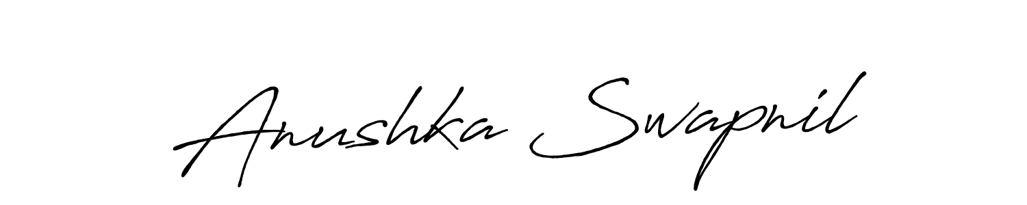 Design your own signature with our free online signature maker. With this signature software, you can create a handwritten (Antro_Vectra_Bolder) signature for name Anushka Swapnil. Anushka Swapnil signature style 7 images and pictures png
