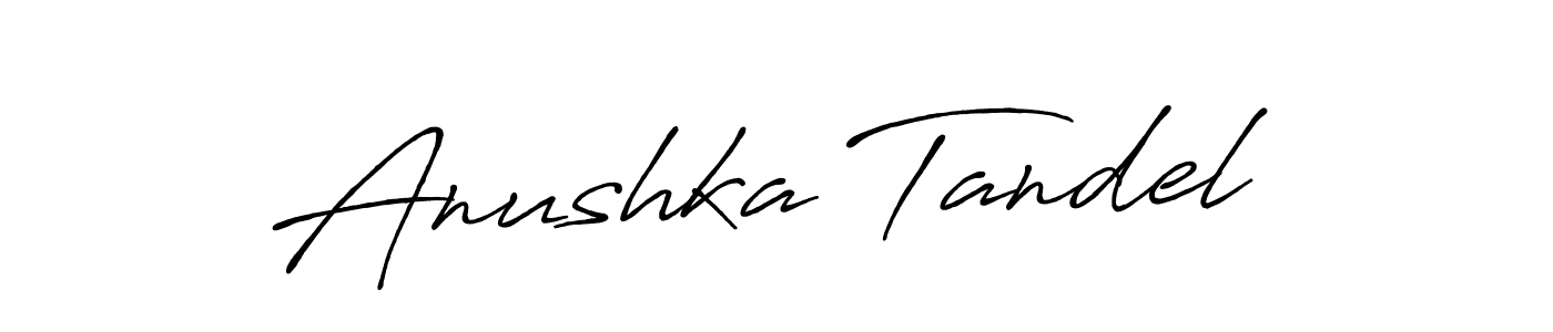 Here are the top 10 professional signature styles for the name Anushka Tandel. These are the best autograph styles you can use for your name. Anushka Tandel signature style 7 images and pictures png