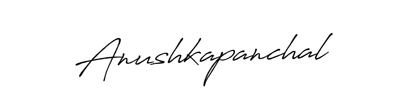 Make a beautiful signature design for name Anushkapanchal. Use this online signature maker to create a handwritten signature for free. Anushkapanchal signature style 7 images and pictures png