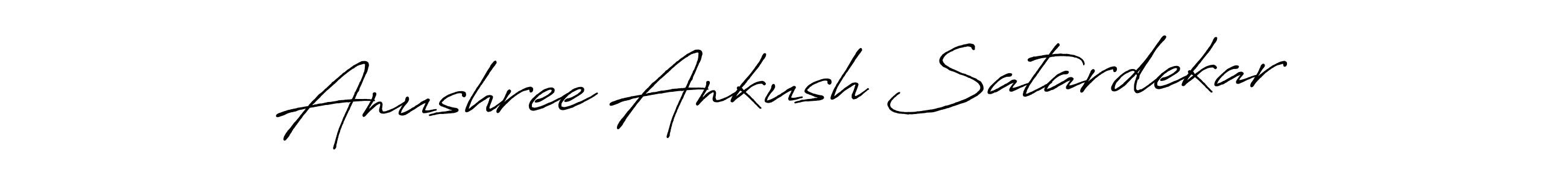 Anushree Ankush Satardekar stylish signature style. Best Handwritten Sign (Antro_Vectra_Bolder) for my name. Handwritten Signature Collection Ideas for my name Anushree Ankush Satardekar. Anushree Ankush Satardekar signature style 7 images and pictures png