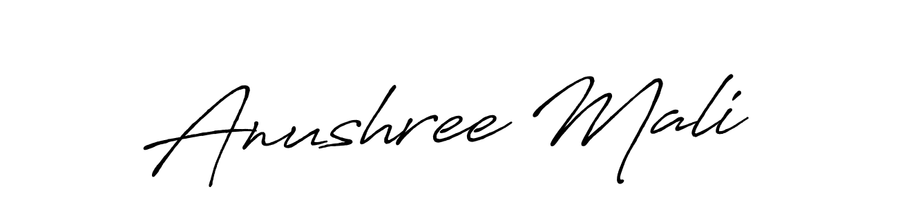 The best way (Antro_Vectra_Bolder) to make a short signature is to pick only two or three words in your name. The name Anushree Mali include a total of six letters. For converting this name. Anushree Mali signature style 7 images and pictures png