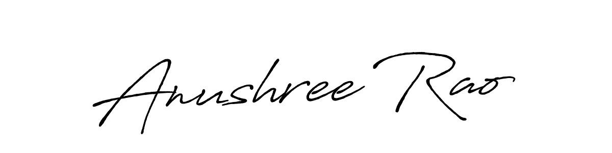 Here are the top 10 professional signature styles for the name Anushree Rao. These are the best autograph styles you can use for your name. Anushree Rao signature style 7 images and pictures png