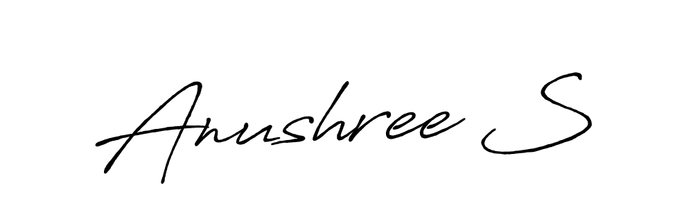 Once you've used our free online signature maker to create your best signature Antro_Vectra_Bolder style, it's time to enjoy all of the benefits that Anushree S name signing documents. Anushree S signature style 7 images and pictures png