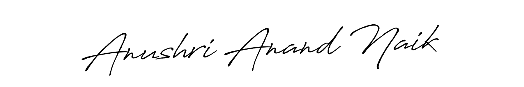 Antro_Vectra_Bolder is a professional signature style that is perfect for those who want to add a touch of class to their signature. It is also a great choice for those who want to make their signature more unique. Get Anushri Anand Naik name to fancy signature for free. Anushri Anand Naik signature style 7 images and pictures png