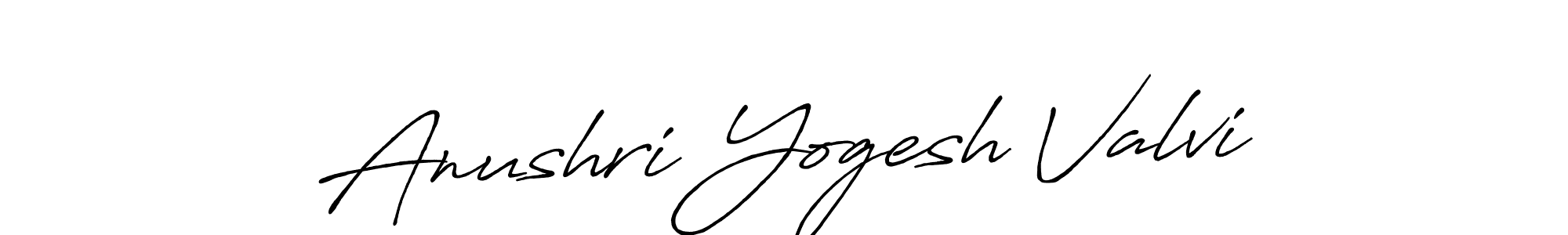 Best and Professional Signature Style for Anushri Yogesh Valvi. Antro_Vectra_Bolder Best Signature Style Collection. Anushri Yogesh Valvi signature style 7 images and pictures png