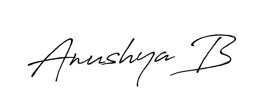 Here are the top 10 professional signature styles for the name Anushya B. These are the best autograph styles you can use for your name. Anushya B signature style 7 images and pictures png