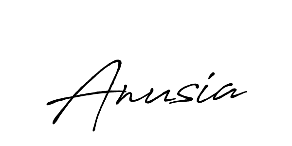 How to make Anusia name signature. Use Antro_Vectra_Bolder style for creating short signs online. This is the latest handwritten sign. Anusia signature style 7 images and pictures png