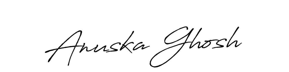 Design your own signature with our free online signature maker. With this signature software, you can create a handwritten (Antro_Vectra_Bolder) signature for name Anuska Ghosh. Anuska Ghosh signature style 7 images and pictures png