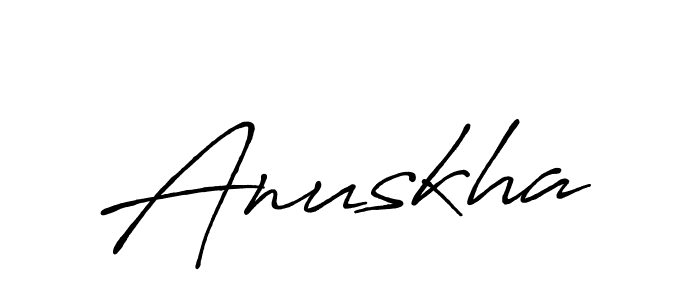 How to make Anuskha name signature. Use Antro_Vectra_Bolder style for creating short signs online. This is the latest handwritten sign. Anuskha signature style 7 images and pictures png