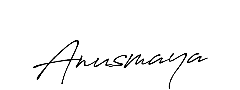 You should practise on your own different ways (Antro_Vectra_Bolder) to write your name (Anusmaya) in signature. don't let someone else do it for you. Anusmaya signature style 7 images and pictures png