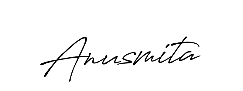 How to make Anusmita signature? Antro_Vectra_Bolder is a professional autograph style. Create handwritten signature for Anusmita name. Anusmita signature style 7 images and pictures png