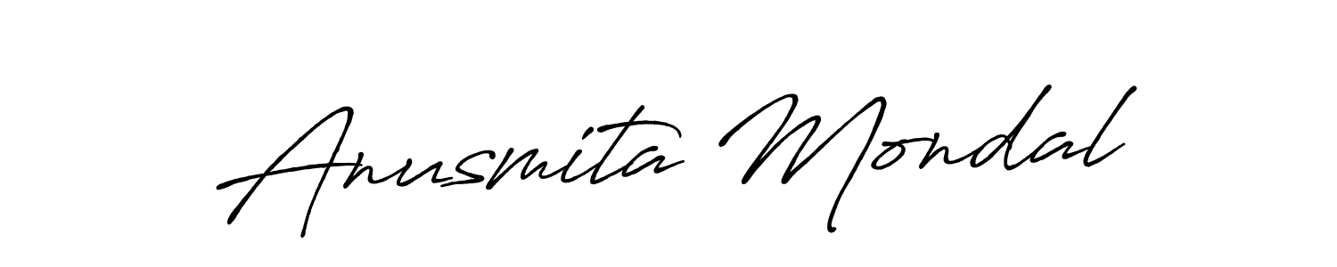 Make a short Anusmita Mondal signature style. Manage your documents anywhere anytime using Antro_Vectra_Bolder. Create and add eSignatures, submit forms, share and send files easily. Anusmita Mondal signature style 7 images and pictures png