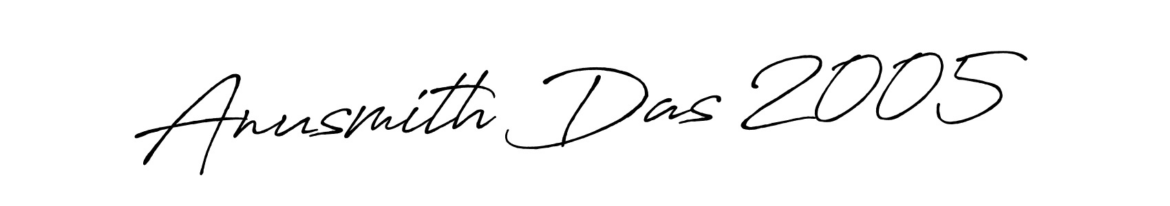 Create a beautiful signature design for name Anusmith Das 2005. With this signature (Antro_Vectra_Bolder) fonts, you can make a handwritten signature for free. Anusmith Das 2005 signature style 7 images and pictures png