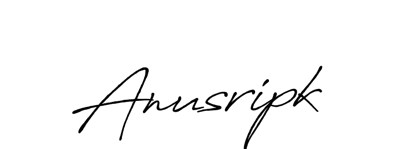 Create a beautiful signature design for name Anusripk. With this signature (Antro_Vectra_Bolder) fonts, you can make a handwritten signature for free. Anusripk signature style 7 images and pictures png