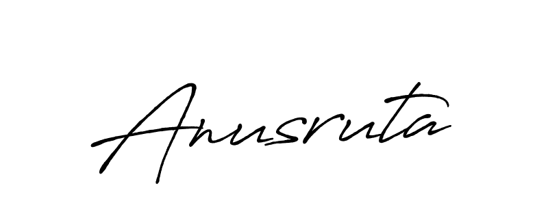 Design your own signature with our free online signature maker. With this signature software, you can create a handwritten (Antro_Vectra_Bolder) signature for name Anusruta. Anusruta signature style 7 images and pictures png