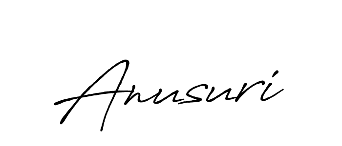 Create a beautiful signature design for name Anusuri. With this signature (Antro_Vectra_Bolder) fonts, you can make a handwritten signature for free. Anusuri signature style 7 images and pictures png