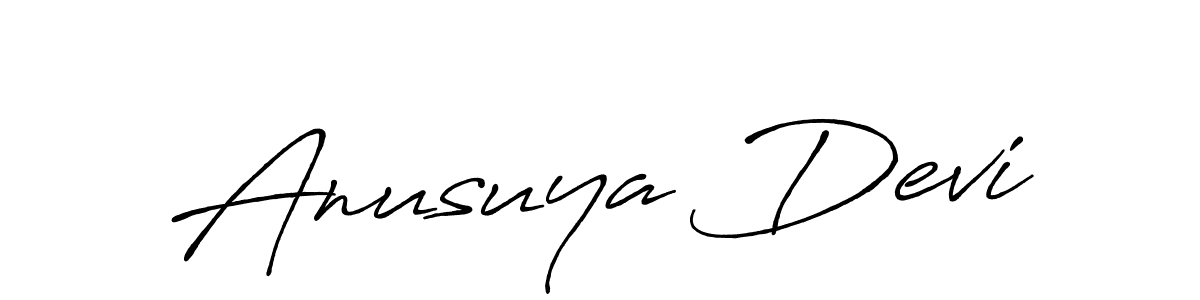 Make a short Anusuya Devi signature style. Manage your documents anywhere anytime using Antro_Vectra_Bolder. Create and add eSignatures, submit forms, share and send files easily. Anusuya Devi signature style 7 images and pictures png