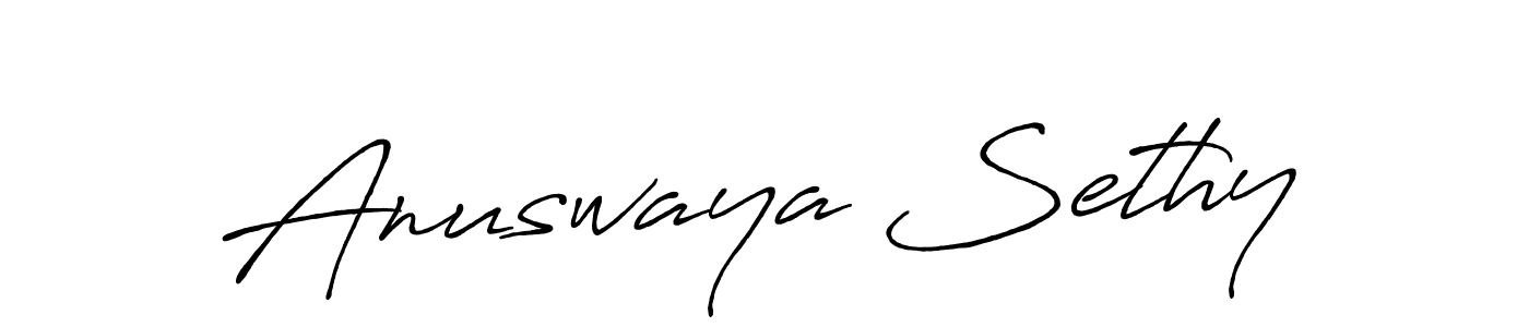 Anuswaya Sethy stylish signature style. Best Handwritten Sign (Antro_Vectra_Bolder) for my name. Handwritten Signature Collection Ideas for my name Anuswaya Sethy. Anuswaya Sethy signature style 7 images and pictures png