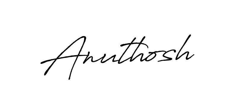 Create a beautiful signature design for name Anuthosh. With this signature (Antro_Vectra_Bolder) fonts, you can make a handwritten signature for free. Anuthosh signature style 7 images and pictures png