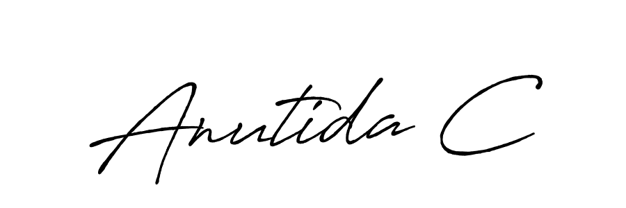 How to Draw Anutida C signature style? Antro_Vectra_Bolder is a latest design signature styles for name Anutida C. Anutida C signature style 7 images and pictures png