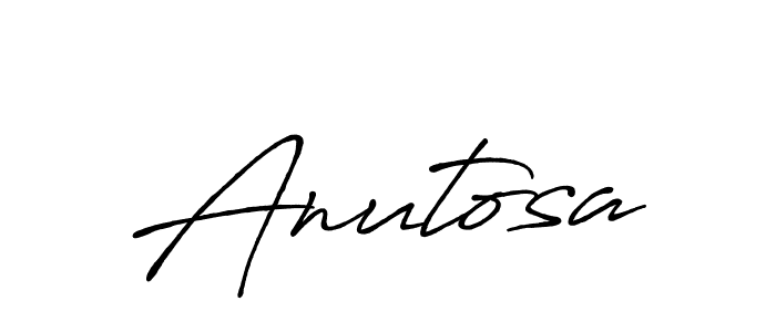 Design your own signature with our free online signature maker. With this signature software, you can create a handwritten (Antro_Vectra_Bolder) signature for name Anutosa. Anutosa signature style 7 images and pictures png