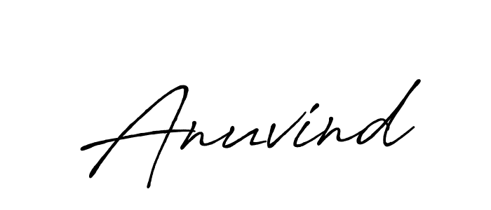 How to make Anuvind name signature. Use Antro_Vectra_Bolder style for creating short signs online. This is the latest handwritten sign. Anuvind signature style 7 images and pictures png
