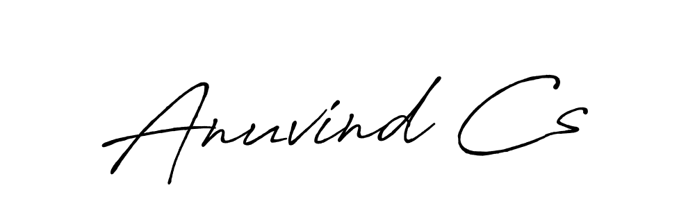 How to make Anuvind Cs signature? Antro_Vectra_Bolder is a professional autograph style. Create handwritten signature for Anuvind Cs name. Anuvind Cs signature style 7 images and pictures png