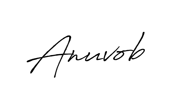 Anuvob stylish signature style. Best Handwritten Sign (Antro_Vectra_Bolder) for my name. Handwritten Signature Collection Ideas for my name Anuvob. Anuvob signature style 7 images and pictures png