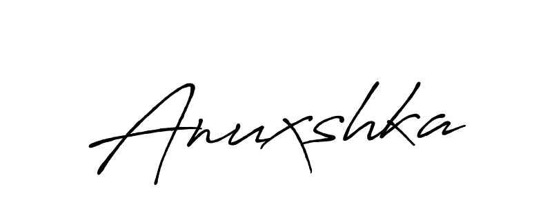 Use a signature maker to create a handwritten signature online. With this signature software, you can design (Antro_Vectra_Bolder) your own signature for name Anuxshka. Anuxshka signature style 7 images and pictures png