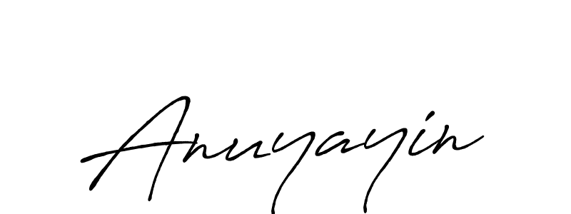 How to make Anuyayin name signature. Use Antro_Vectra_Bolder style for creating short signs online. This is the latest handwritten sign. Anuyayin signature style 7 images and pictures png