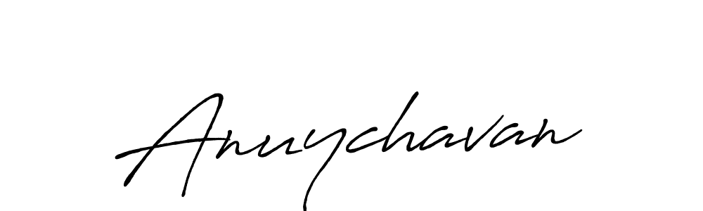 Make a beautiful signature design for name Anuychavan. With this signature (Antro_Vectra_Bolder) style, you can create a handwritten signature for free. Anuychavan signature style 7 images and pictures png