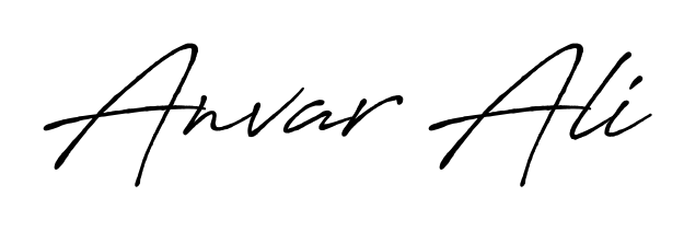 Quickly download Anvar Ali name signature in high-resolution PNG using Antro_Vectra_Bolder style. Ready to insert into PDFs and online applications. Anvar Ali signature style 7 images and pictures png