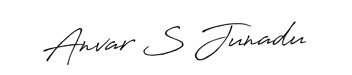Also we have Anvar S Junadu name is the best signature style. Create professional handwritten signature collection using Antro_Vectra_Bolder autograph style. Anvar S Junadu signature style 7 images and pictures png