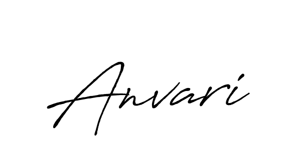 Design your own signature with our free online signature maker. With this signature software, you can create a handwritten (Antro_Vectra_Bolder) signature for name Anvari. Anvari signature style 7 images and pictures png